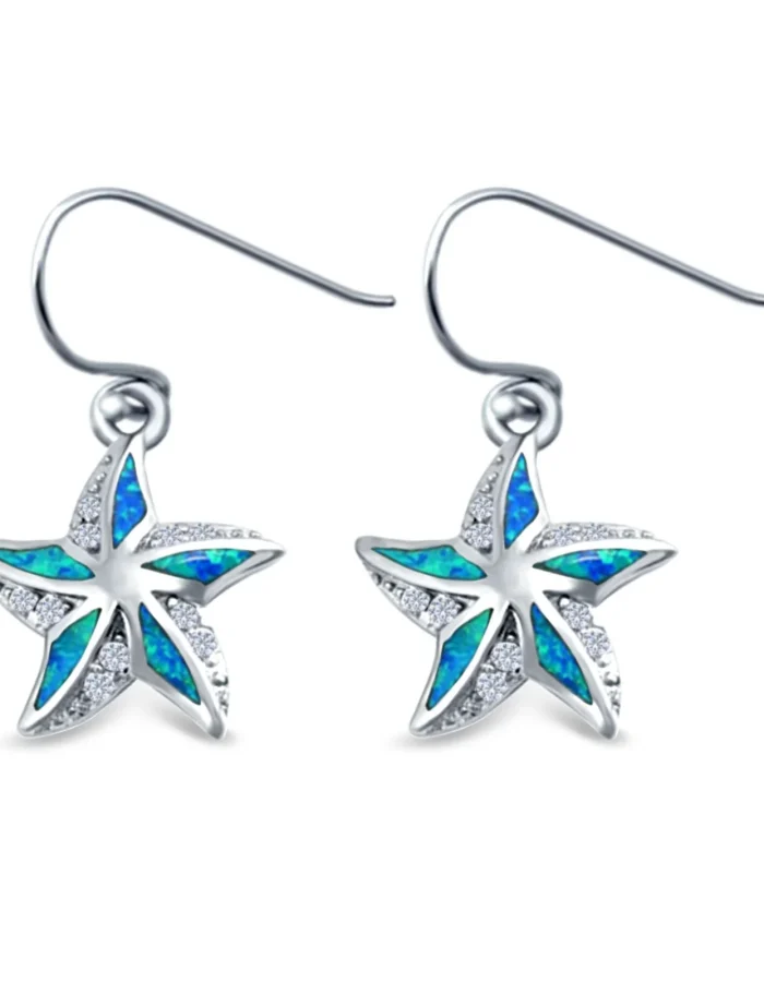 Starfish Drop Dangle Earrings